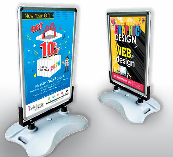 Snap Frame Pavement Signs